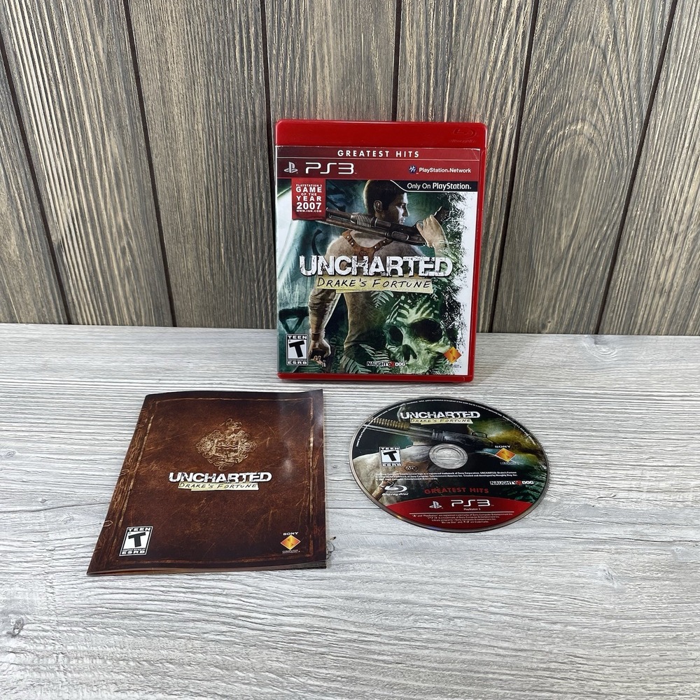 Uncharted: Drake's Fortune Sony PlayStation 3, 2007 Tested Working